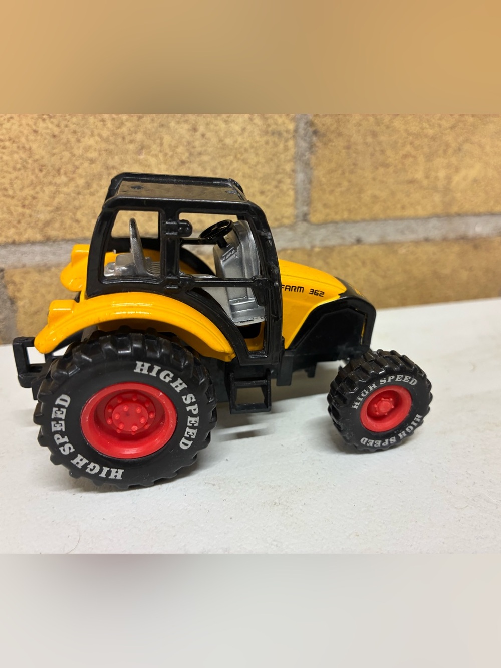 Yellow Tractor Toy